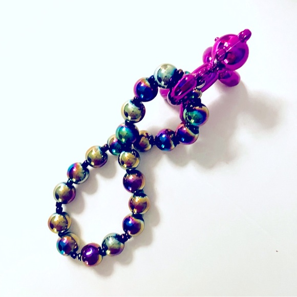 Purple Toyland Kitty Cat Balloon Stretch Bracelet - Picture 7 of 7